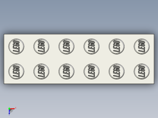 乐高套装 4421基本积木-4211795 - 2456 - 44237 Medium Stone Grey Brick 2 x 6.STEP俯视缩略图