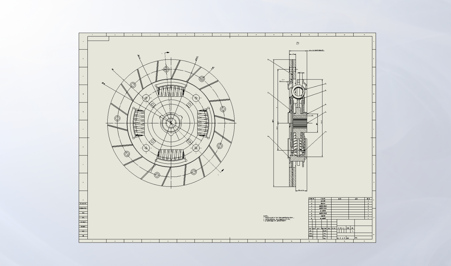 悬停式双膜片弹簧变速机构设计