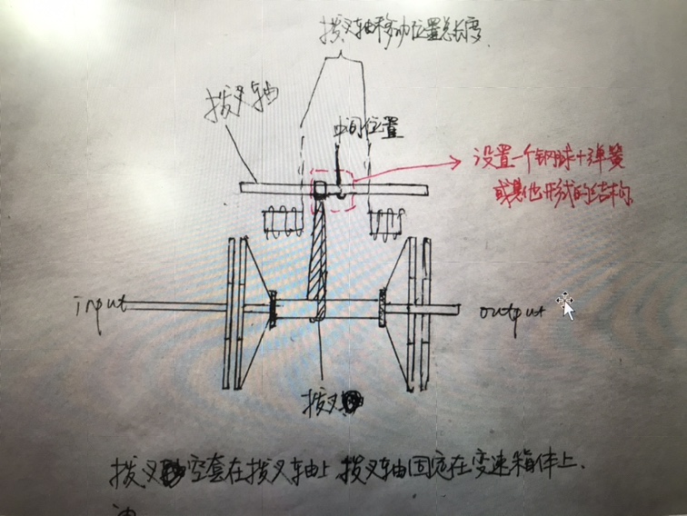 悬停式双膜片弹簧变速机构设计