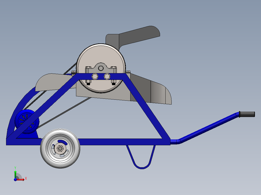 迷宫式脱壳机-SW前视图