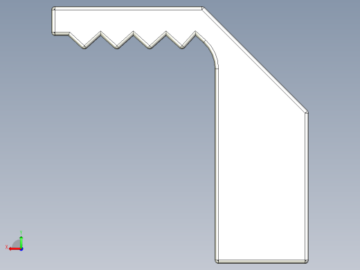 取手(鋁合金)(B)LG-3D多系列多零件图纸模型后视缩略图