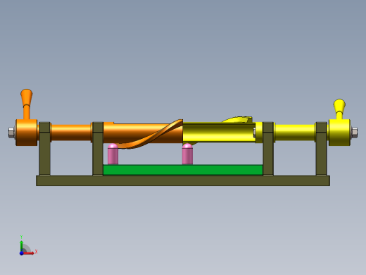 螺旋左右运动机构前视缩略图