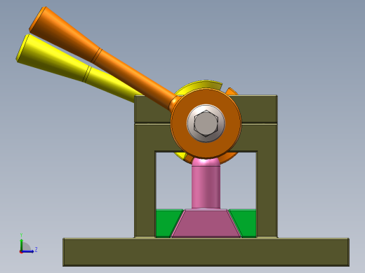 螺旋左右运动机构左视缩略图