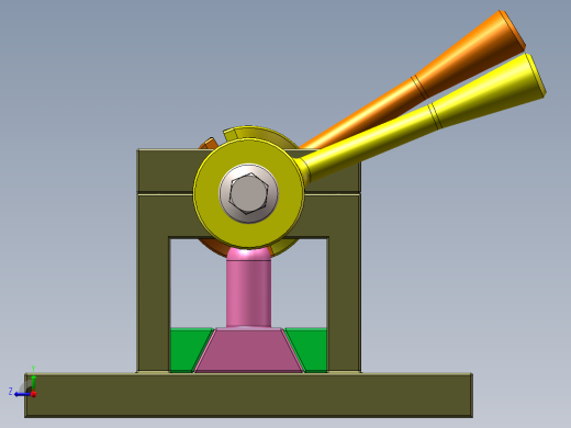 螺旋左右运动机构右视缩略图