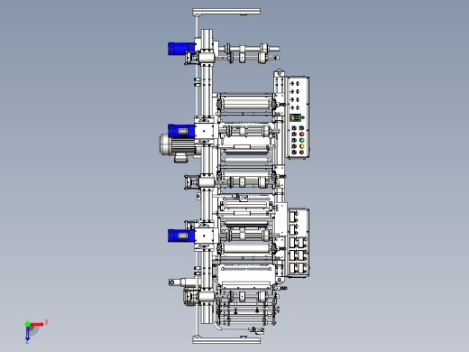 三座模切贴合机俯视缩略图