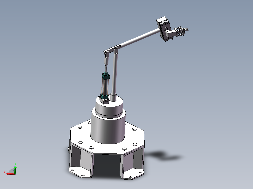 气动机械臂主视图