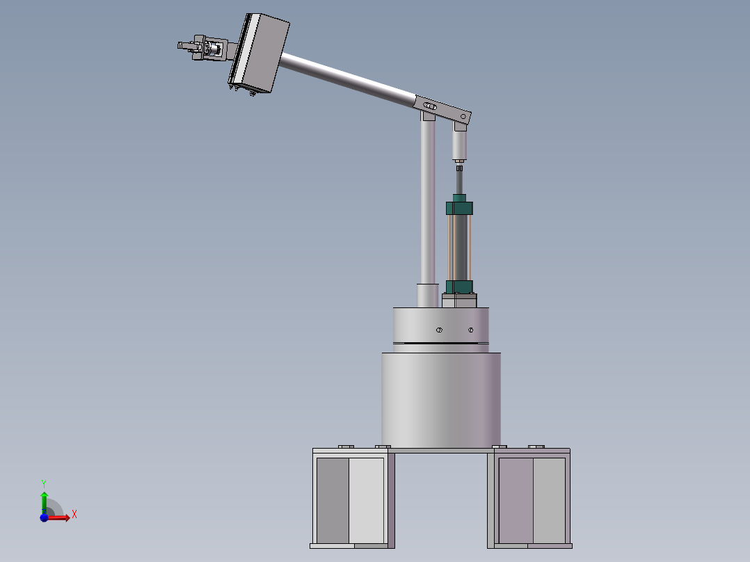 气动机械臂前视图
