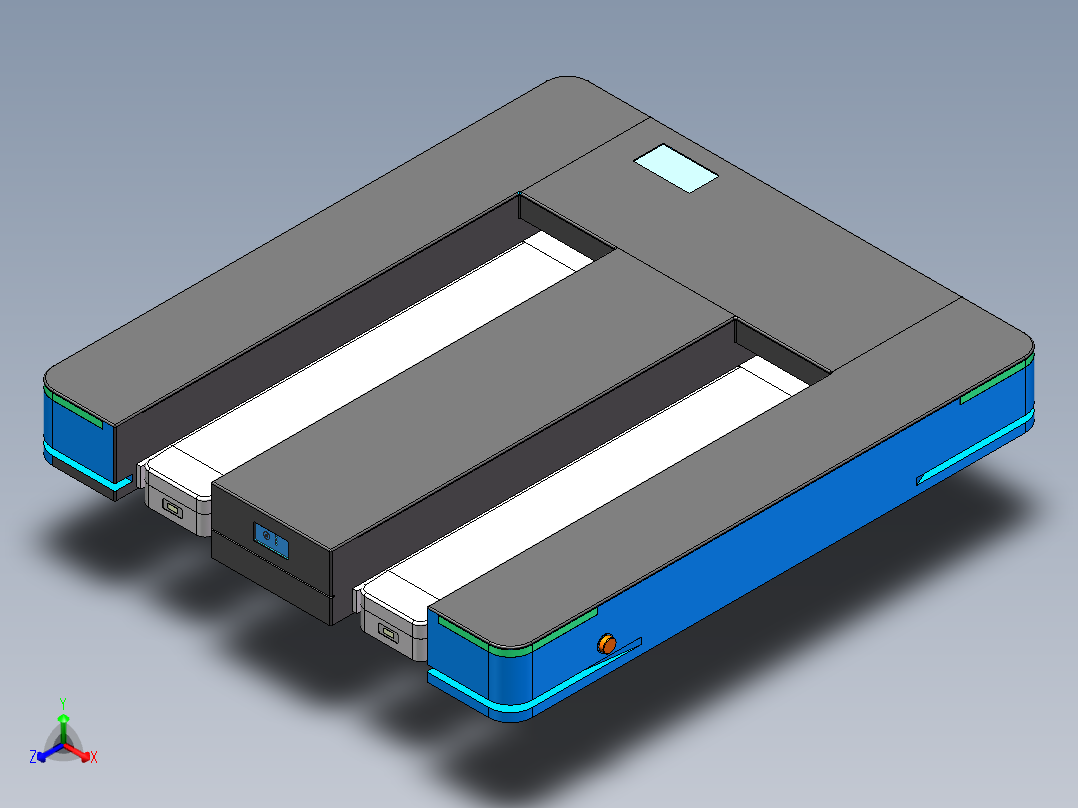 托盘AGV正等轴测图
