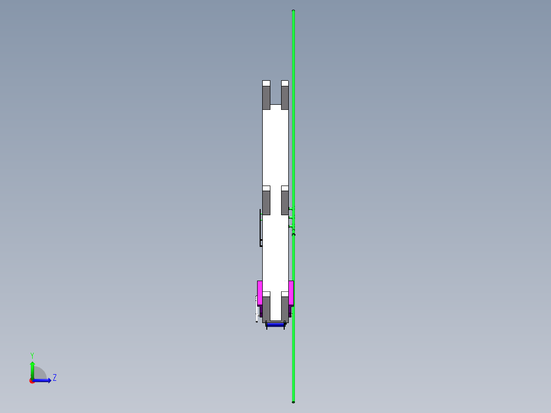 自动滚轮柑橘剥皮机sw16可编辑左视图