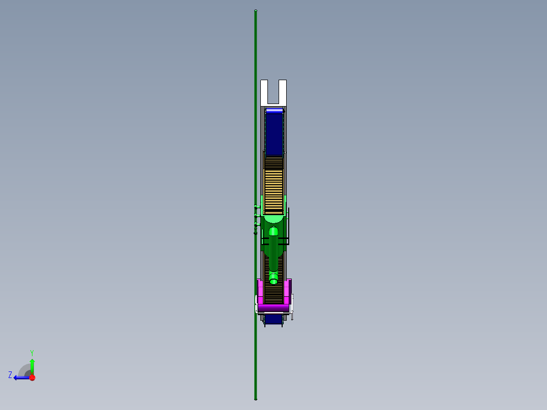 自动滚轮柑橘剥皮机sw16可编辑右视图