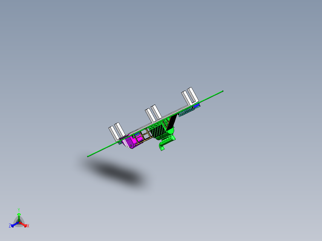 自动滚轮柑橘剥皮机sw16可编辑正等轴测图