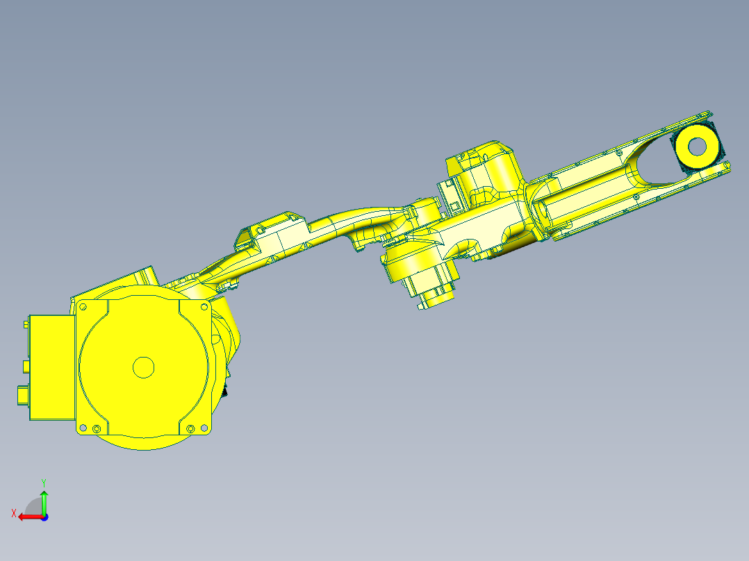 GP25安川机械臂造型3D图纸+x_t格式后视图