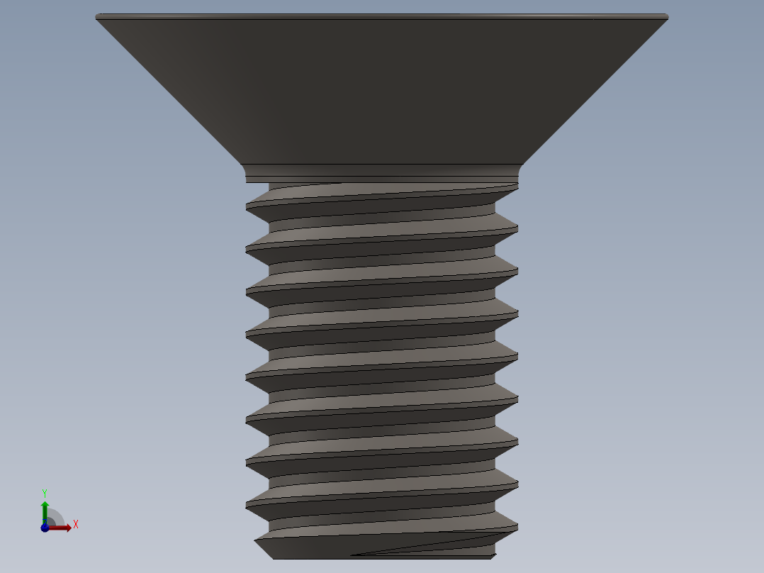 Screw_ISO_10642_M8x16_A2.SLDPRT前视图