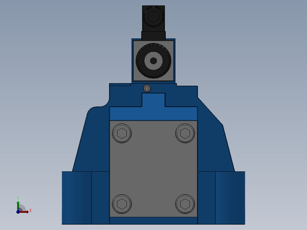 FWH-10交流插座式电液换向阀前视图