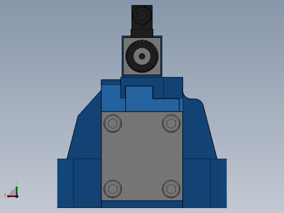 FWH-10交流插座式电液换向阀后视图