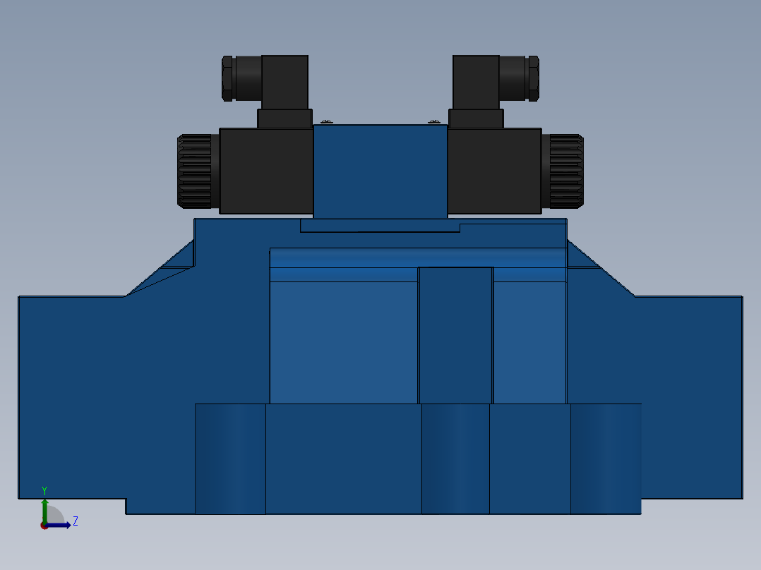 FWH-10交流插座式电液换向阀左视图