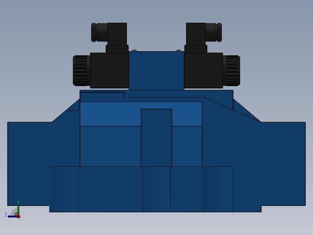 FWH-10交流插座式电液换向阀右视图