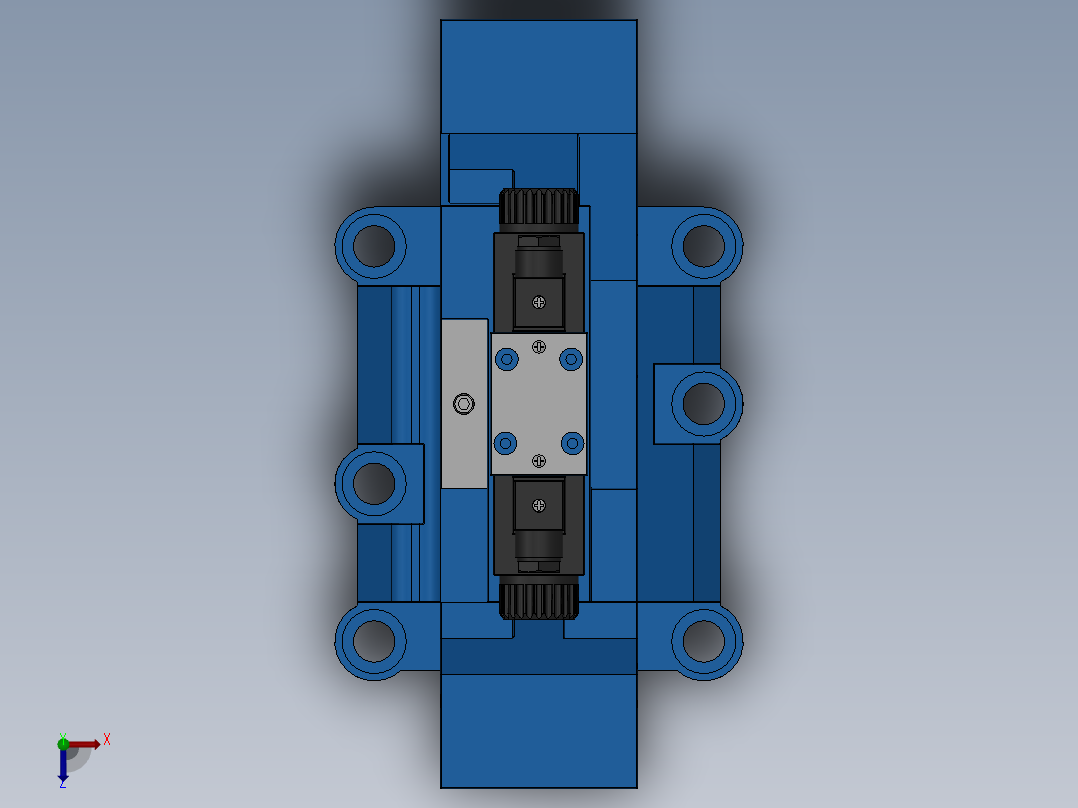 FWH-10交流插座式电液换向阀俯视图