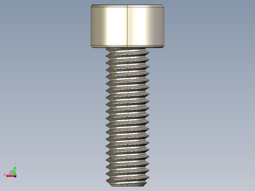 Screw_DIN_912_M5x16F_A2.STEP公制内六角螺钉后视缩略图