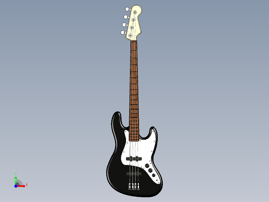 B3003336-芬达 Starcaster 电贝斯电吉他前视图