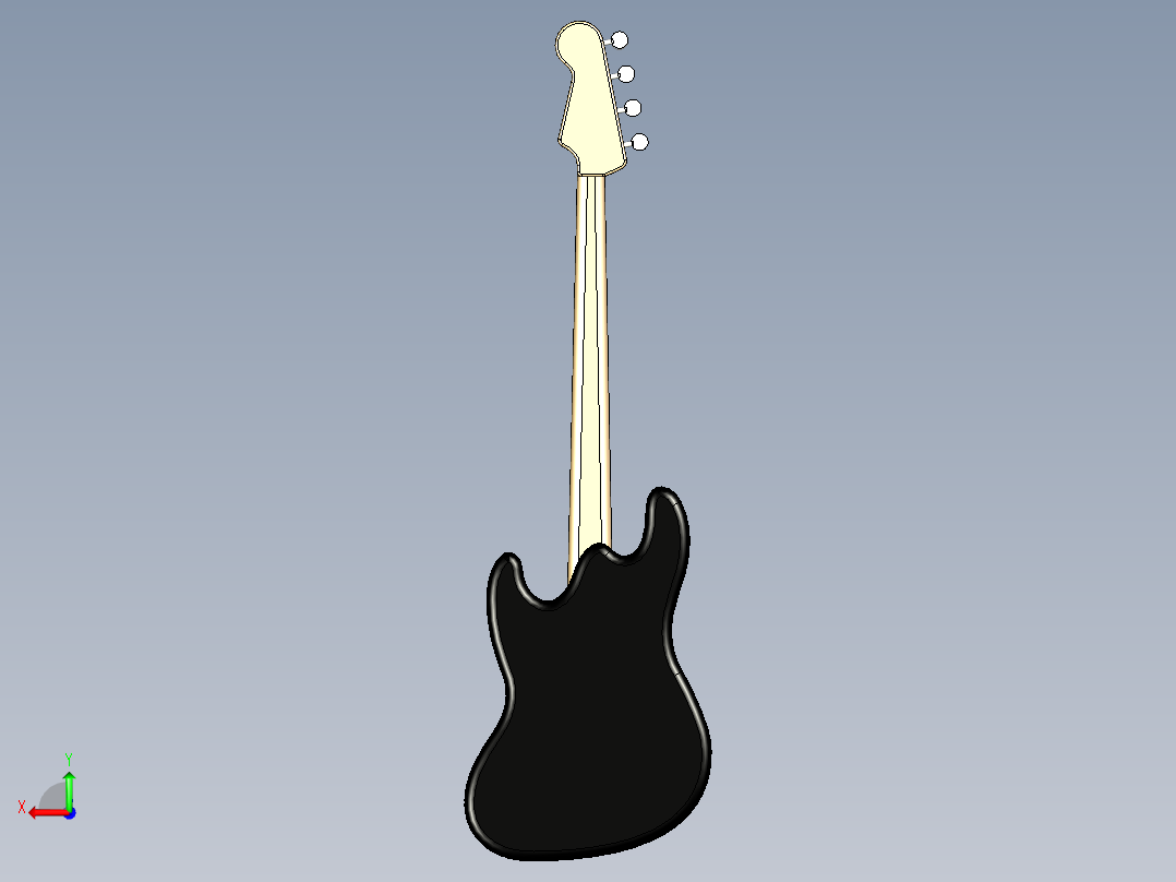 B3003336-芬达 Starcaster 电贝斯电吉他后视图