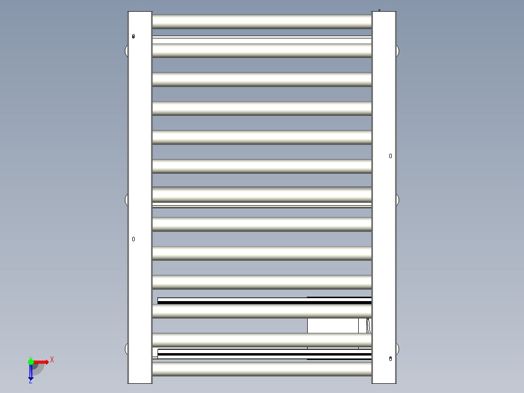皮带滚筒线俯视图