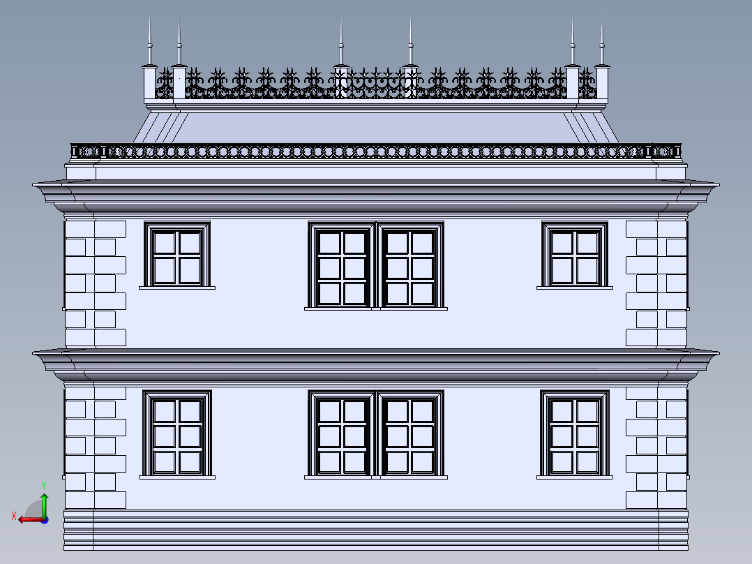 房子、建筑(235)后视图