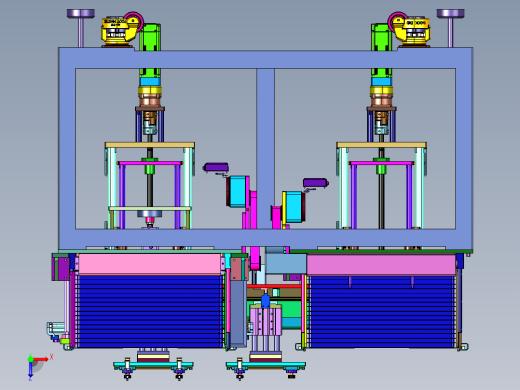 电子元器件料盘收堆装置俯视缩略图