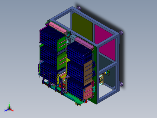 电子元器件料盘收堆装置正等轴测缩略图