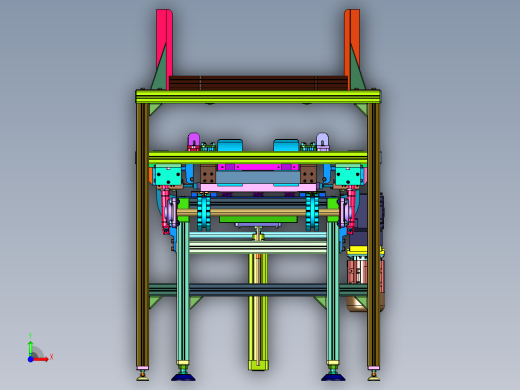 纸箱快速打开成型机构前视缩略图