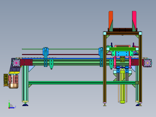 纸箱快速打开成型机构左视缩略图
