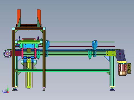 纸箱快速打开成型机构右视缩略图
