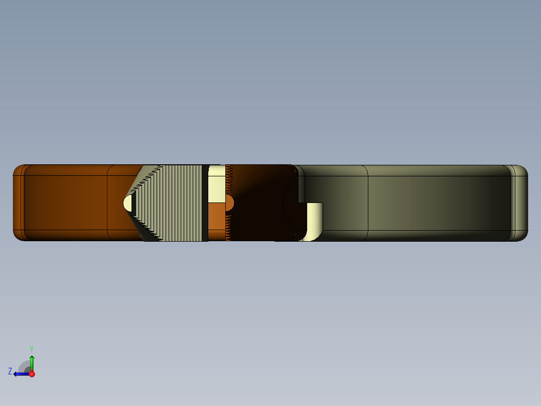 高品质鼻钳 尖头钳右视图