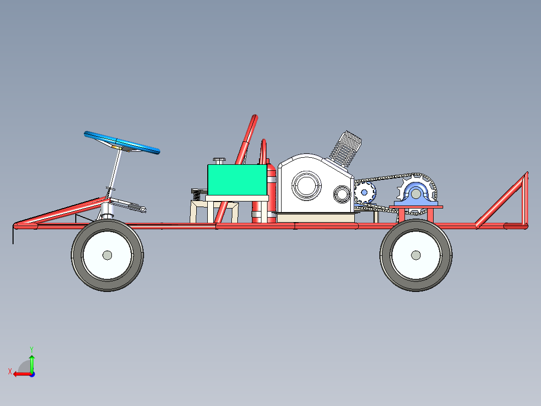 B3003956-混合动力汽车后视图