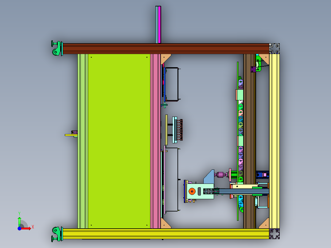 硅片缺陷定位检测抓取装置前视图