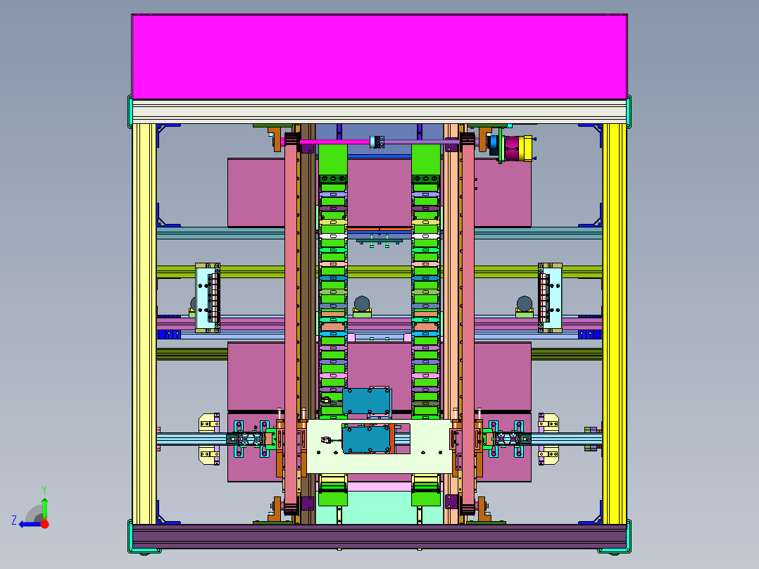 硅片缺陷定位检测抓取装置右视图