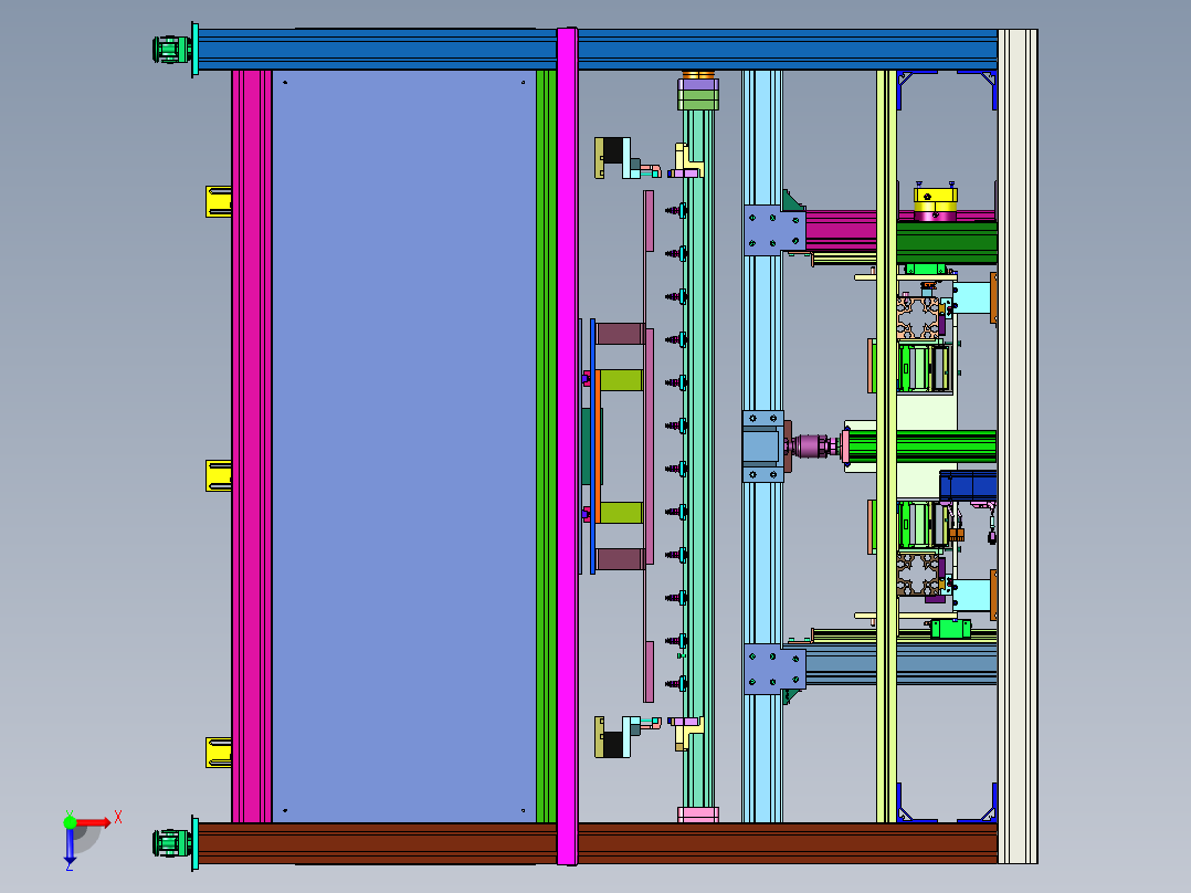 硅片缺陷定位检测抓取装置俯视图