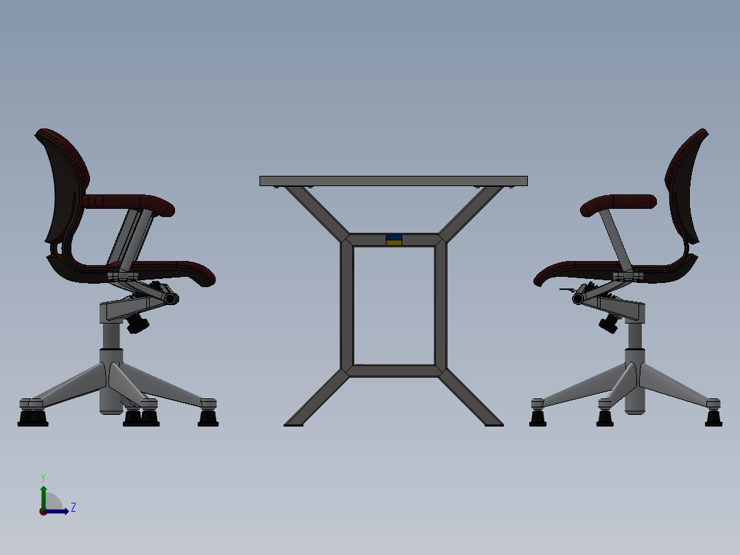 椅子、凳子(15)左视图