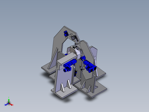 多轴多工位加工设备  STEP正等轴测缩略图