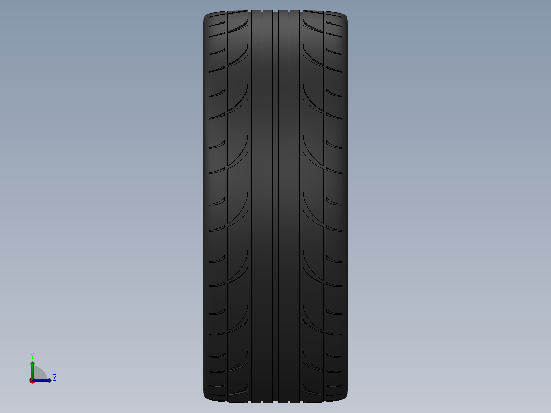 轮毂、轮胎(125)左视图