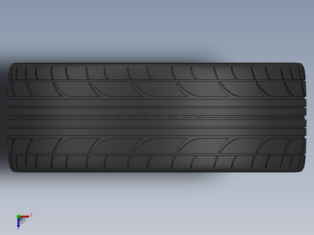 轮毂、轮胎(125)俯视图