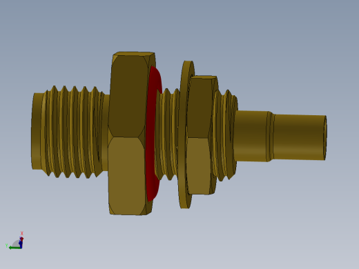SMA直插孔标准极性前舱壁支架，带O形环IP67-ip68