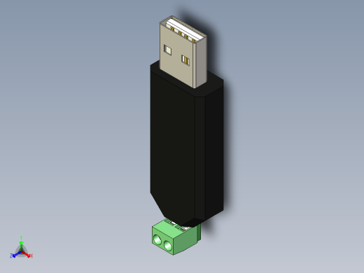 USB至RS485转换器适配器正等轴测缩略图