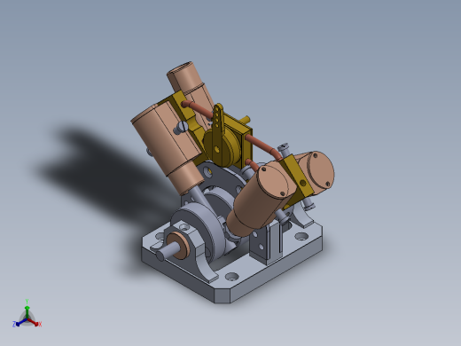 蒸汽机4-cylinder-v-shaped-oscillating-steam-eng-模型格式为 sw正等轴测缩略图