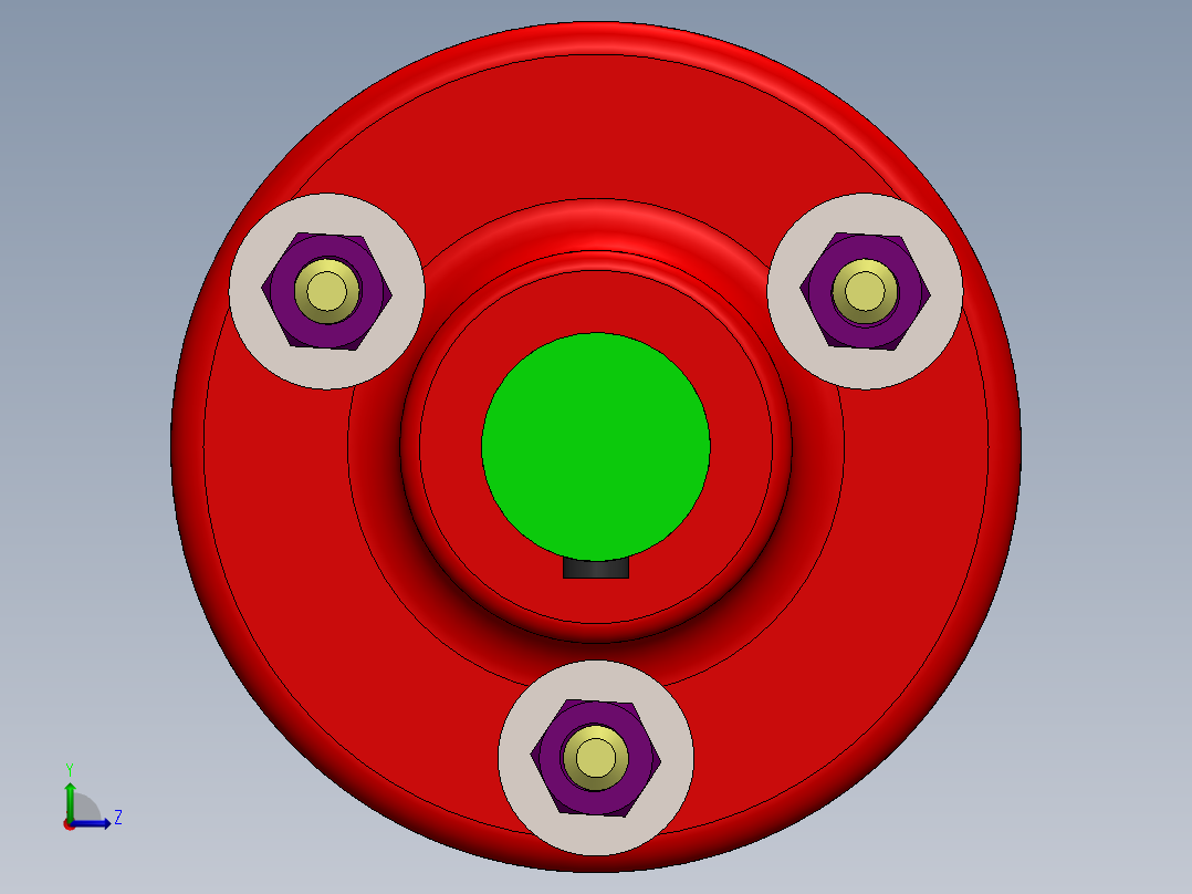 弹性联轴器左视图