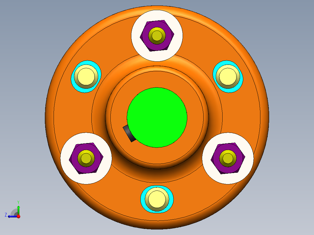 弹性联轴器右视图