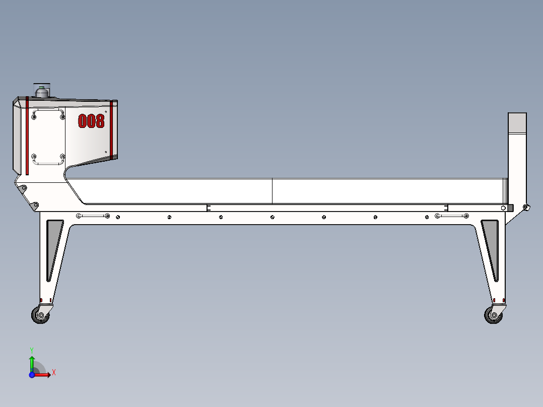 医院病床三维设计前视图