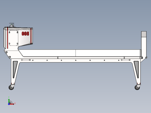 医院病床三维设计前视缩略图