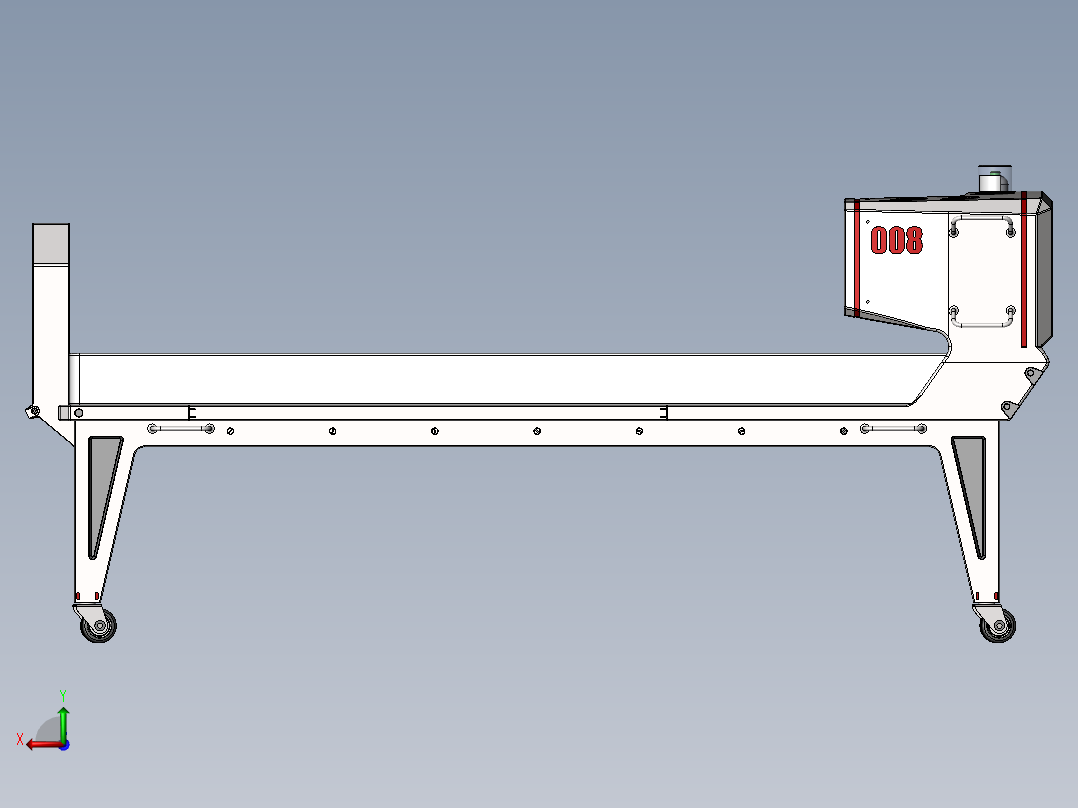 医院病床三维设计后视图