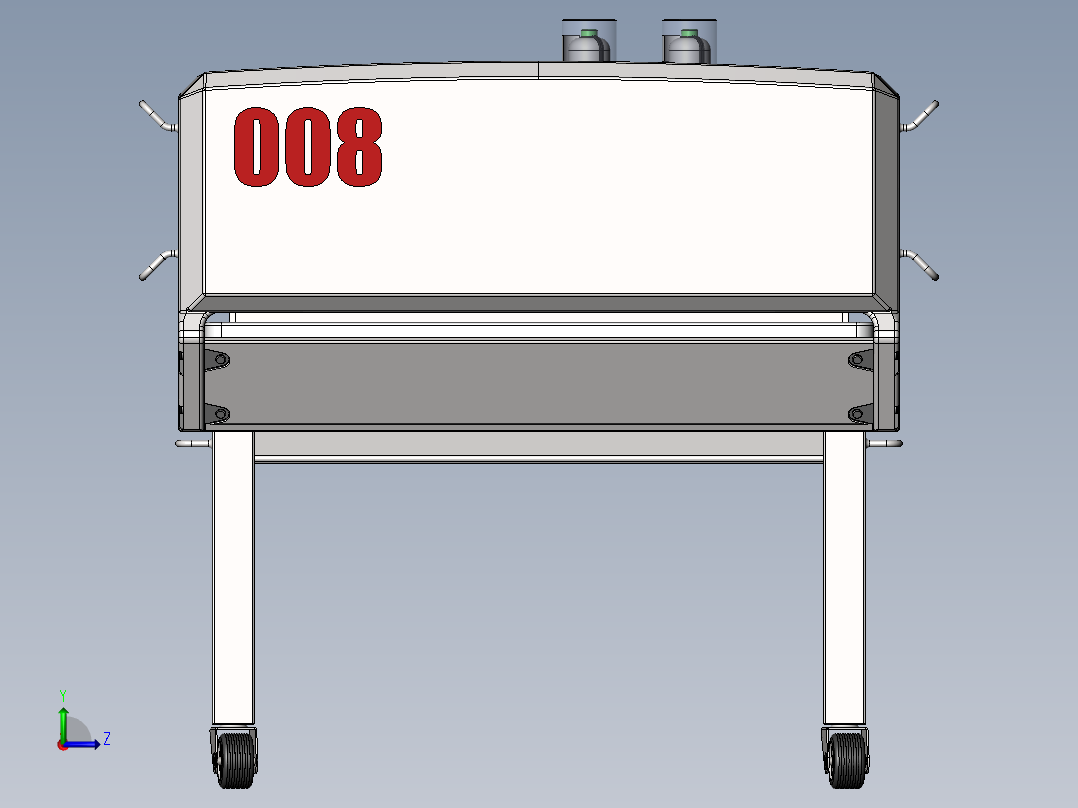医院病床三维设计左视图
